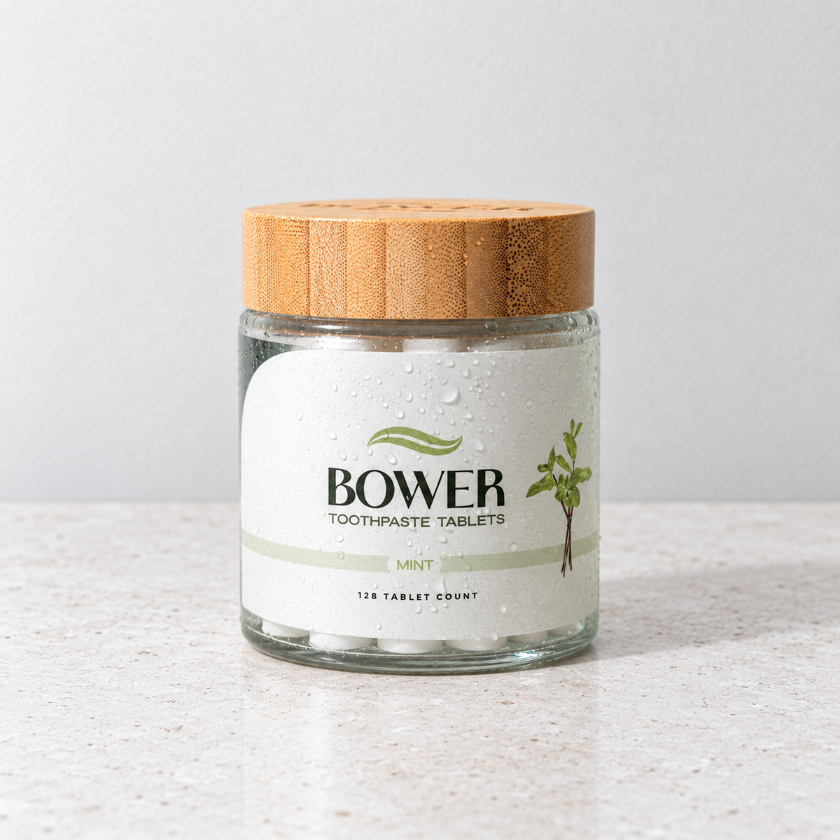 Bower Fluoride-Free Toothpaste Tablets (2-Month Supply)